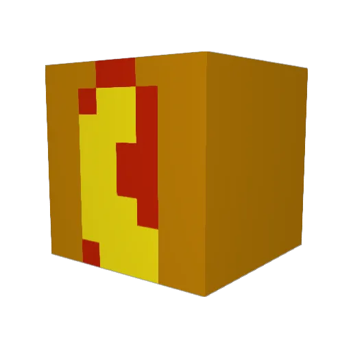 Sublimish Minecraft avatar head, 3D render