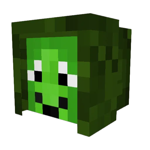 Submeri Minecraft avatar head, 3D render
