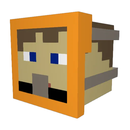 Subminer2433 Minecraft avatar head, 3D render