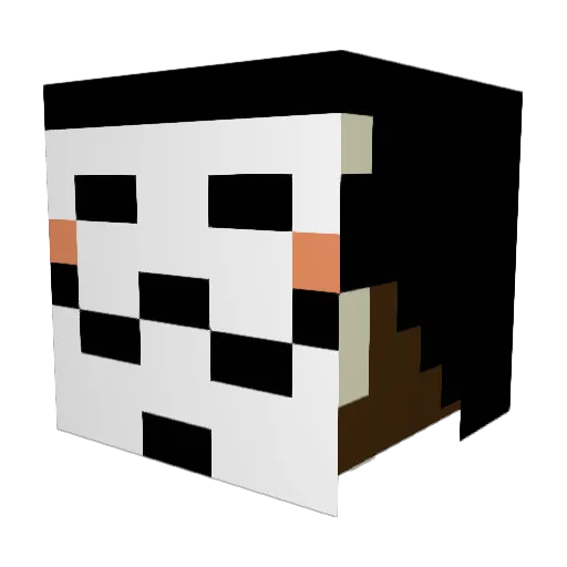 SuboK1ng Minecraft avatar head, 3D render