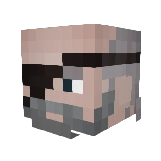 Subonzero Minecraft avatar head, 3D render