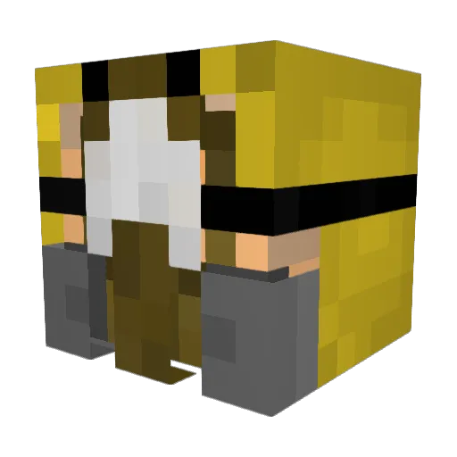 Subortus Minecraft avatar head, 3D render