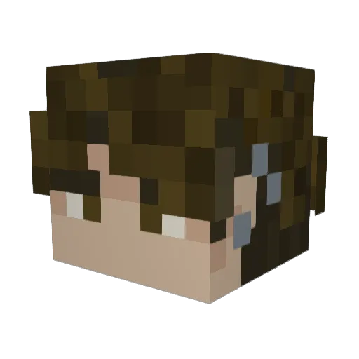 SubparSpiderman Minecraft avatar head, 3D render