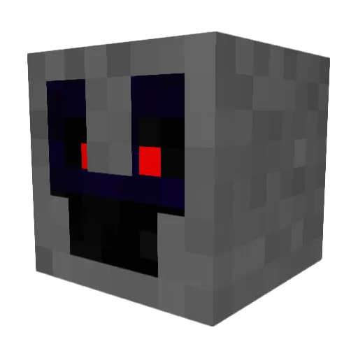 Subrize Minecraft avatar head, 3D render