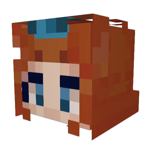 Subs_ii Minecraft avatar head, 3D render