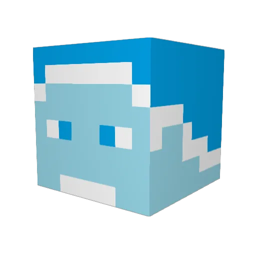 SubscribeREEYN Minecraft avatar head, 3D render