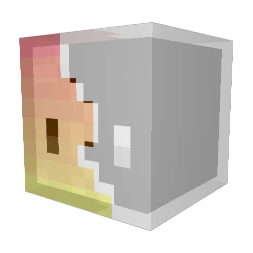 Subsequently_ Minecraft avatar head, 3D render