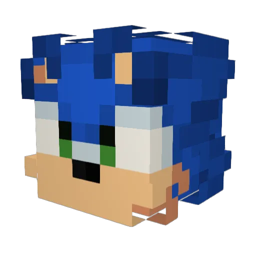 SubsonicGames Minecraft avatar head, 3D render
