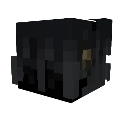 Subsssss Minecraft avatar head, 3D render