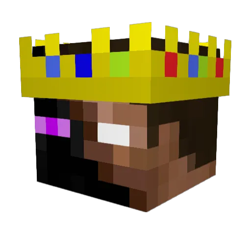 SubtitleDude Minecraft avatar head, 3D render