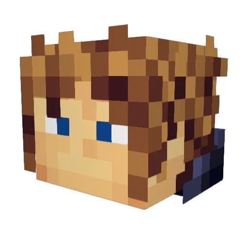 Subtixx Minecraft avatar head, 3D render