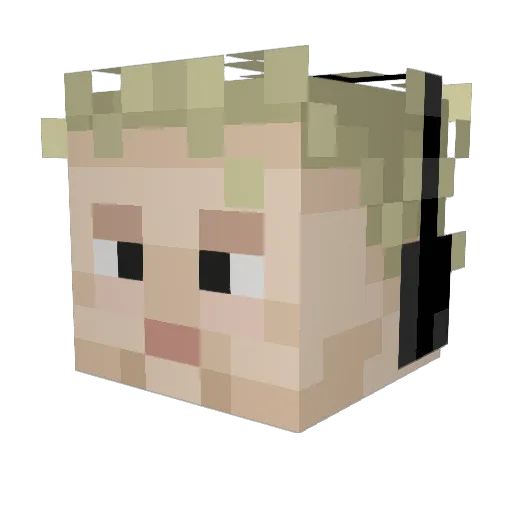 SubtleCap6789 Minecraft avatar head, 3D render
