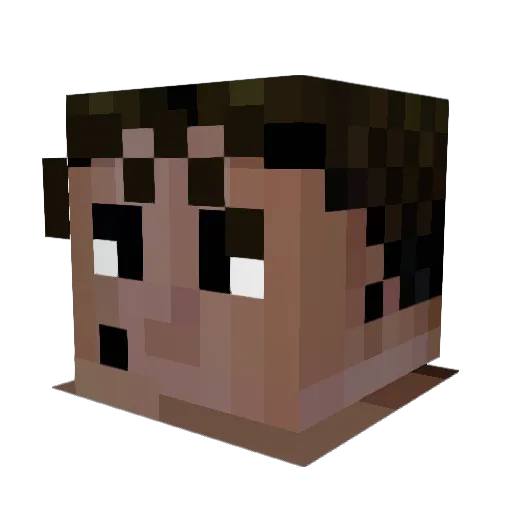 Subtoitzkilz Minecraft avatar head, 3D render