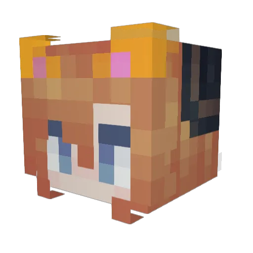 SubuchaBR Minecraft avatar head, 3D render