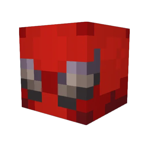 Suburbio Minecraft avatar head, 3D render