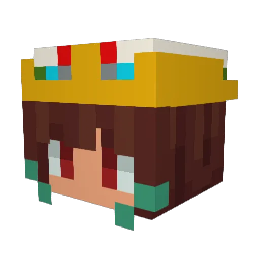 Subwayra Minecraft avatar head, 3D render