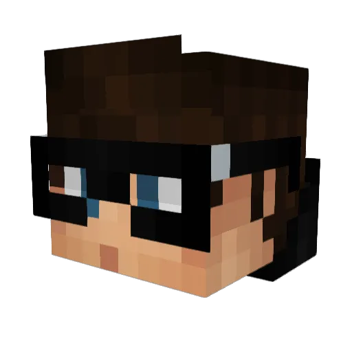 Subxotic Minecraft avatar head, 3D render