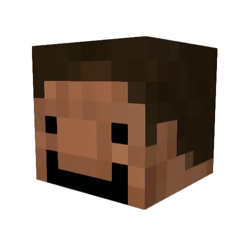 Subyo5 Minecraft avatar head, 3D render