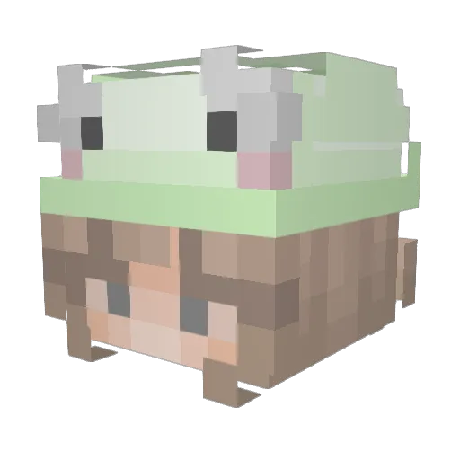 Subyrue Minecraft avatar head, 3D render