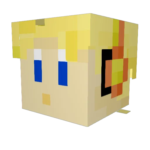 Subzeroicecream_ Minecraft avatar head, 3D render