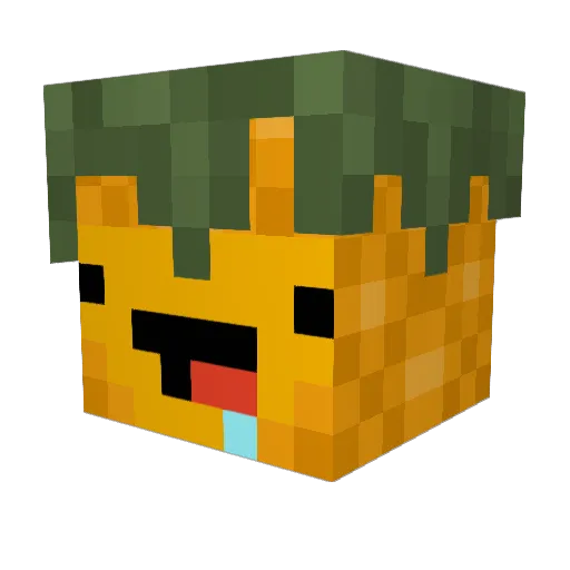 SucMe Minecraft avatar head, 3D render