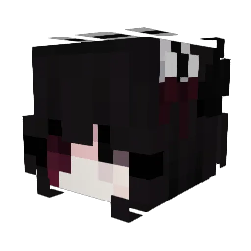 Succabus Minecraft avatar head, 3D render