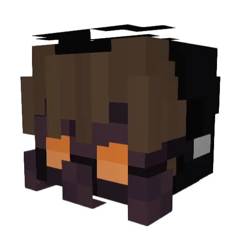 Succles Minecraft avatar head, 3D render