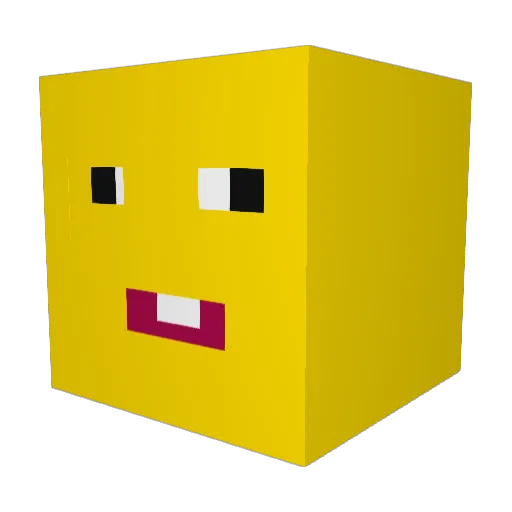SuccpiciousMan Minecraft avatar head, 3D render