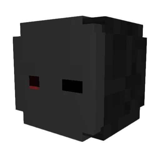 Succuboy Minecraft avatar head, 3D render