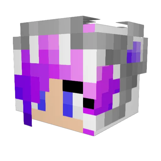 Succubus00 Minecraft avatar head, 3D render