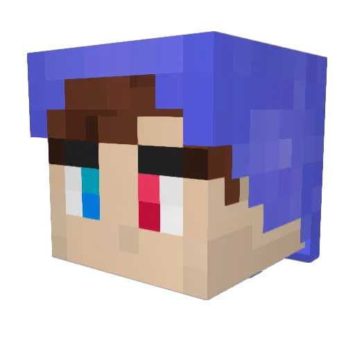 SuchLegit Minecraft avatar head, 3D render