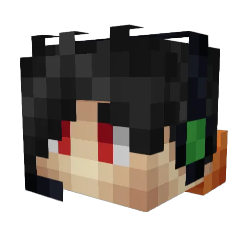 SuchNut Minecraft avatar head, 3D render
