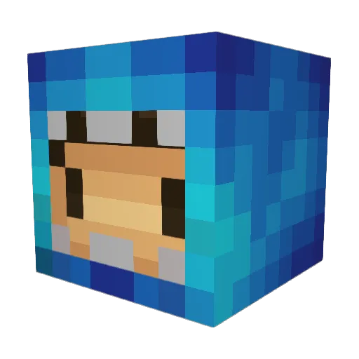 SuchShaD0w_ Minecraft avatar head, 3D render
