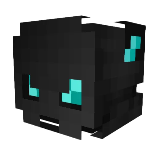 SuchYuuta Minecraft avatar head, 3D render