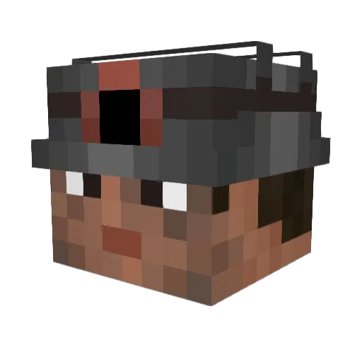 SuchardaM Minecraft avatar head, 3D render