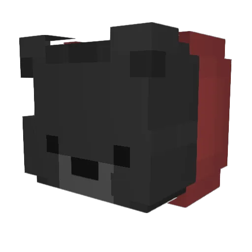 Suchise Minecraft avatar head, 3D render