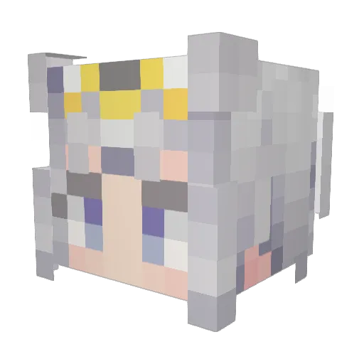 Suchzs Minecraft avatar head, 3D render
