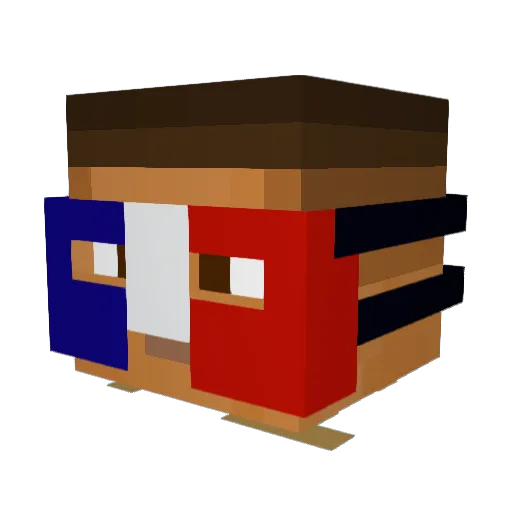SucioKripy Minecraft avatar head, 3D render