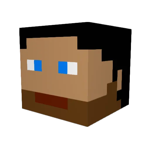 SuciusMaximuss Minecraft avatar head, 3D render