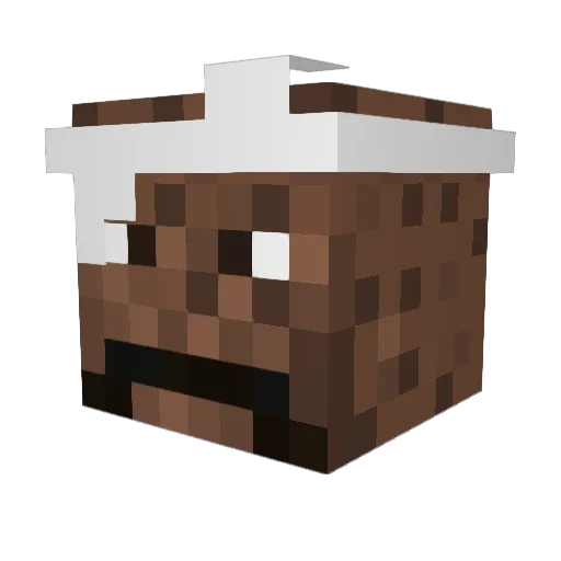 Sucka Minecraft avatar head, 3D render