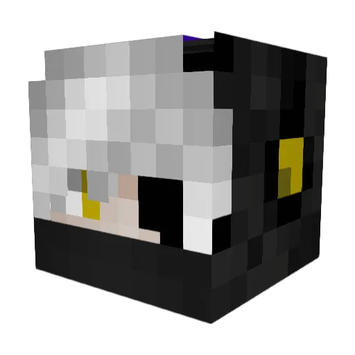 SuckingBlocks Minecraft avatar head, 3D render