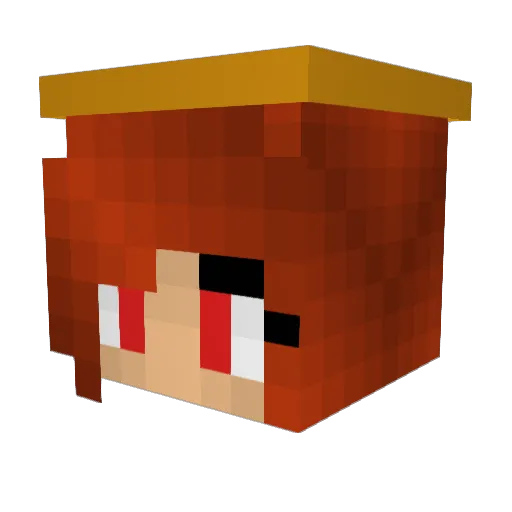 Sucramthebeast Minecraft avatar head, 3D render