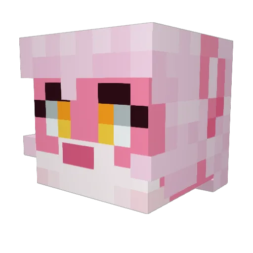 SucroseCynthia Minecraft avatar head, 3D render