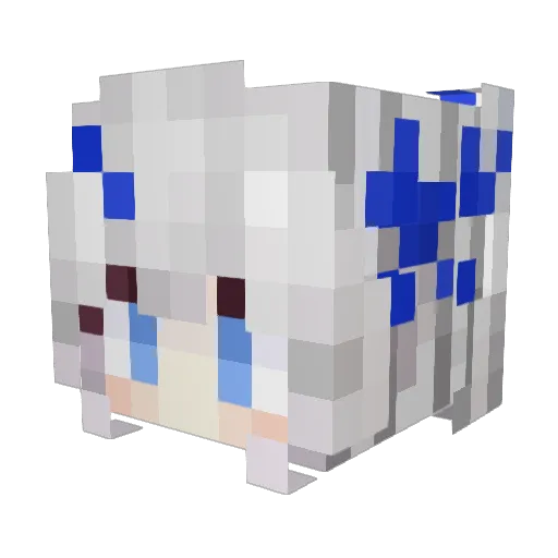 SuctionCamera15 Minecraft avatar head, 3D render