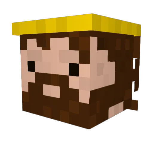 SucukPope Minecraft avatar head, 3D render