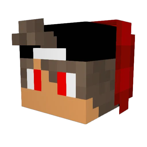 SucukWurst43 Minecraft avatar head, 3D render
