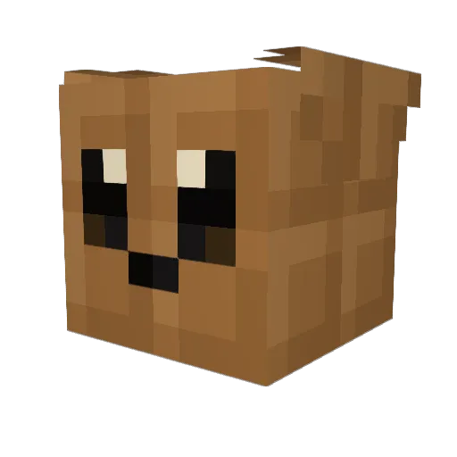 SucukluKafa Minecraft avatar head, 3D render