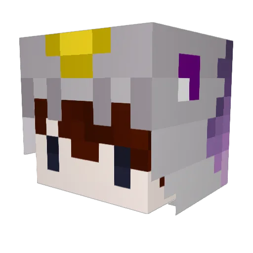 Sucune Minecraft avatar head, 3D render