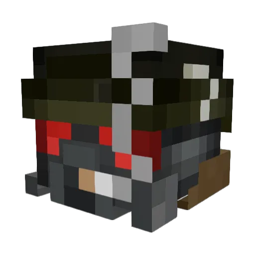 SudVPN_ Minecraft avatar head, 3D render