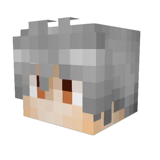 SudaT Minecraft avatar head, 3D render
